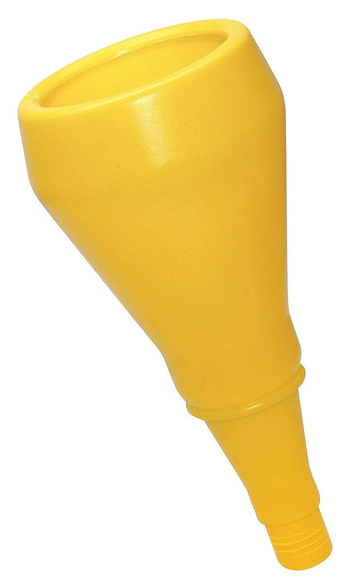 Yellow 1-quart funnel with removable spout, model 94300