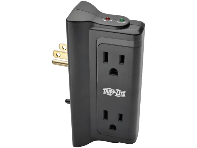 Tripp Lite Tripp Lite TLP4BK surge protector 4 outlets 720 joules wall mount — product photo