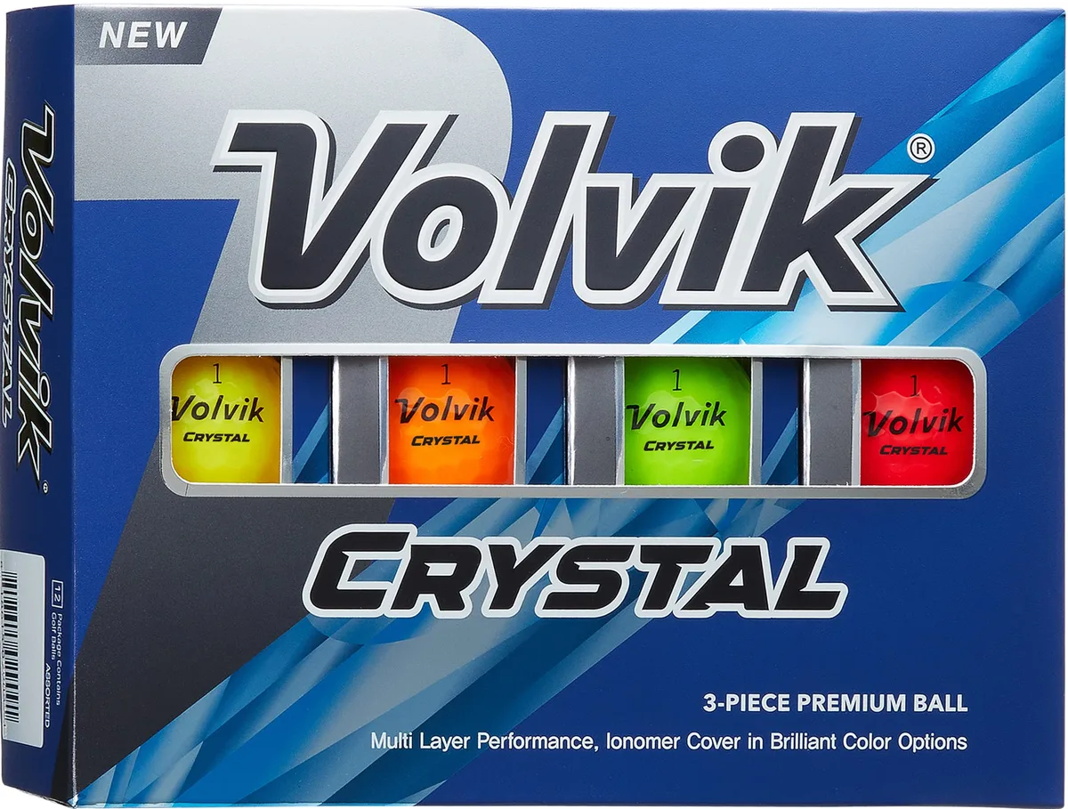 Volvik Volvik Crystal Golf Balls 1 Dozen Assorted Colors — product photo
