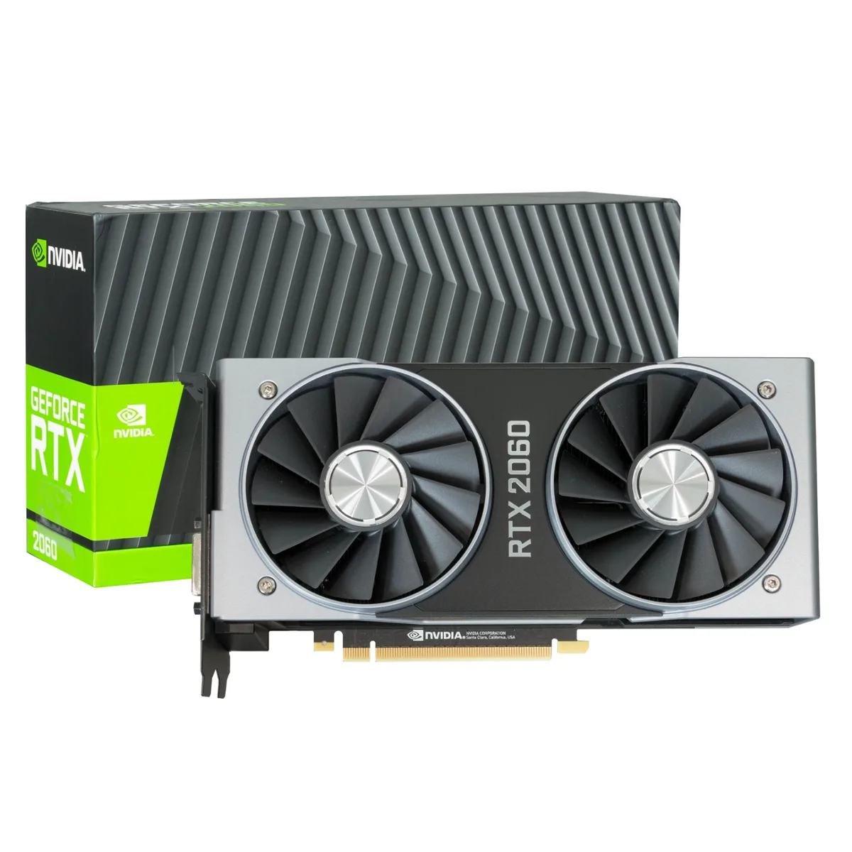 NVIDIA NVIDIA GeForce RTX 2060 Founders Edition graphics card — product photo