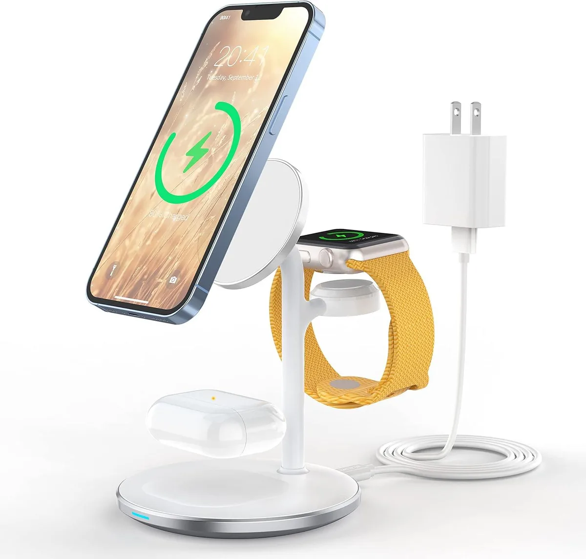 fanic fanic 3 in 1 Wireless Charging Station 15W Mag-Safe Charger Stand — product photo