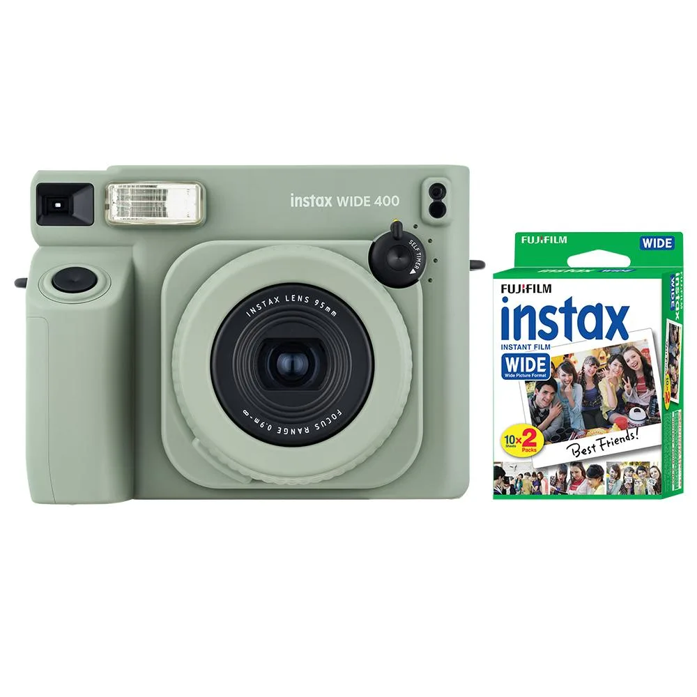 FUJIFILM FUJIFILM INSTAX Wide 400 Green + 20 Sheets Film Camera — product photo
