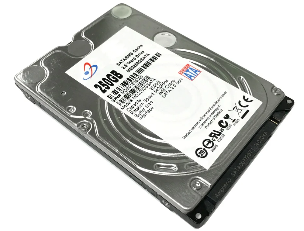 GoHardDrive GoHardDrive 250GB 5400RPM 8MB 2.5" SATA 3.0Gb/s laptop hard drive — product photo