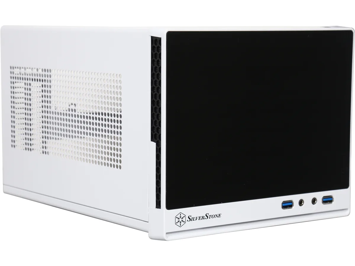Silverstone Silverstone SG13WB-Q Mini-ITX PC case Black / White — product photo