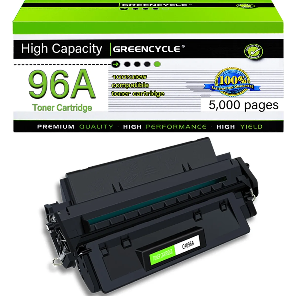 GREENCYCLE GREENCYCLE 96A Black Toner Cartridge 5000 Pages — product photo
