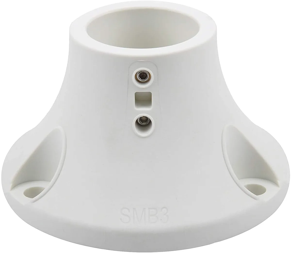 PayandPack PayandPack 3" Surface Mount Base Anchor Flange for 1.9" Pool Rail (Ivory White, 1-Pack) — product photo