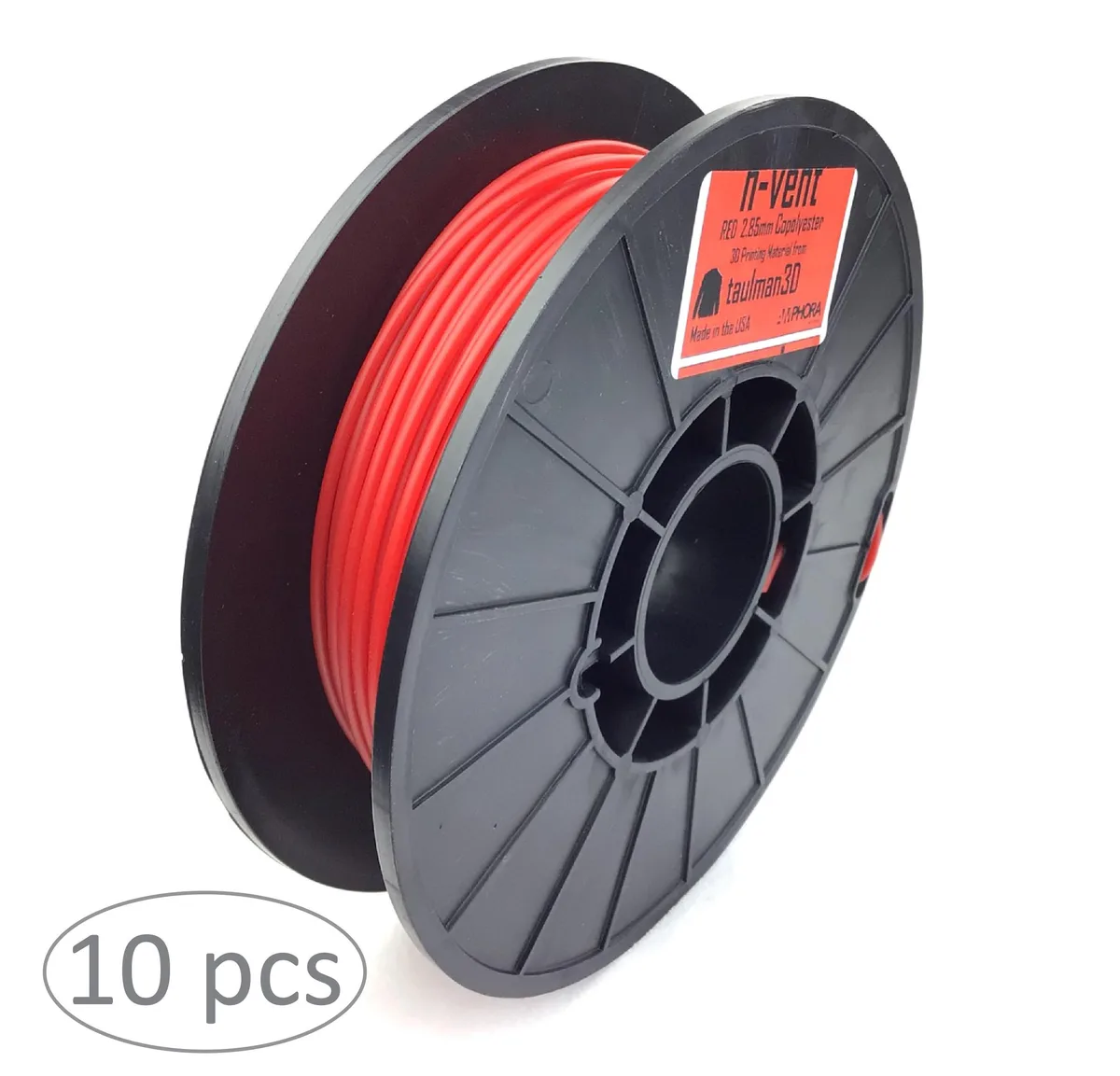 Taulman 3D Taulman 3D N-vent Filament 2.85mm 1lb Red 10 pack — product photo