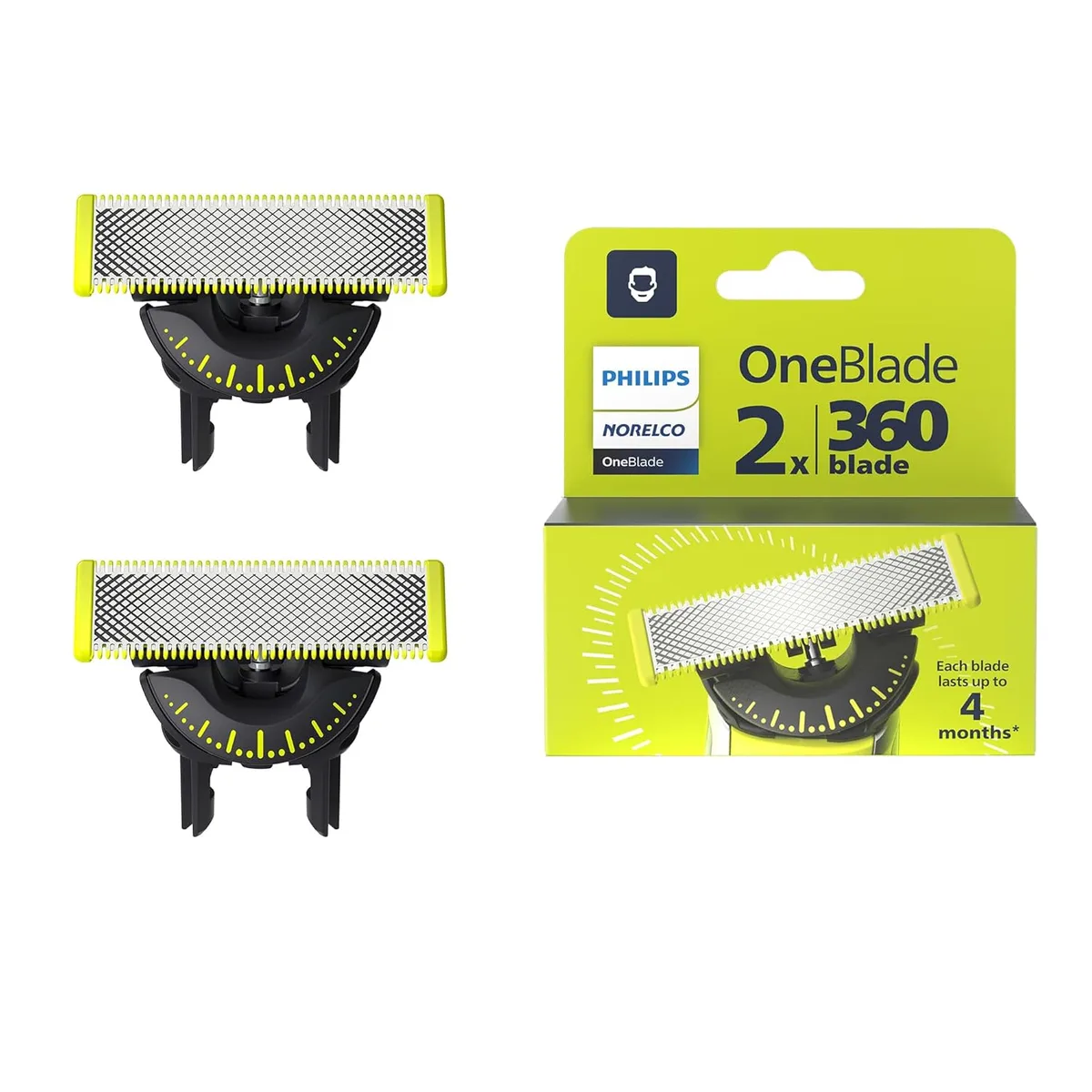 Norelco Norelco QP420/80 OneBlade 360 replacement blades 2 pack — product photo