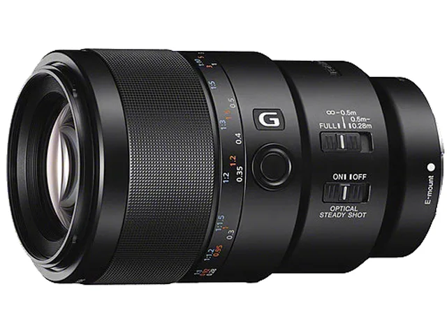 Sony Sony SEL90M28G FE 90mm F2.8 Macro G OSS camera lens — product photo