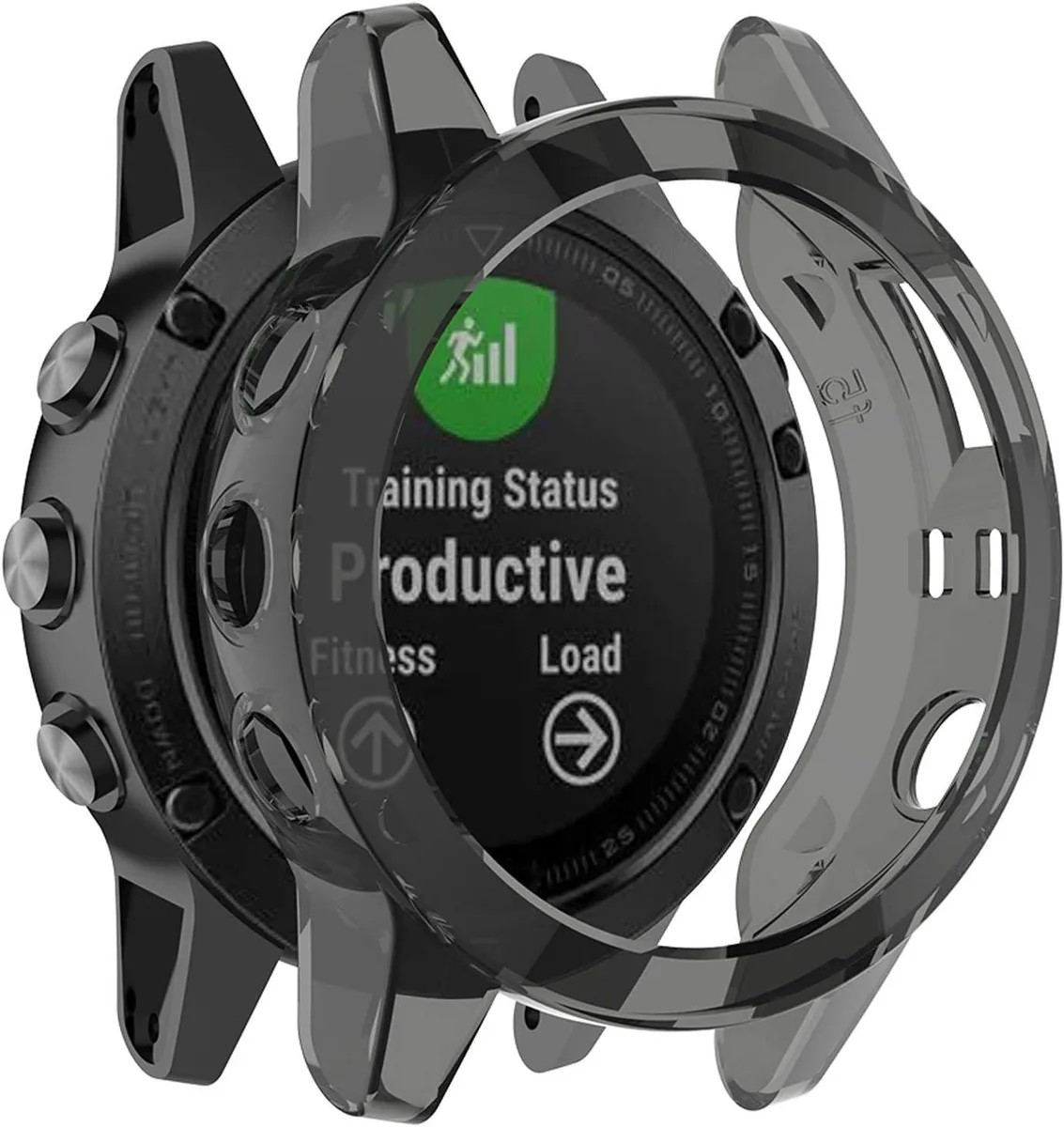 ETEIZU ETEIZU Silicone Protective Case for Garmin Fenix 5/5 Plus (Black) — product photo
