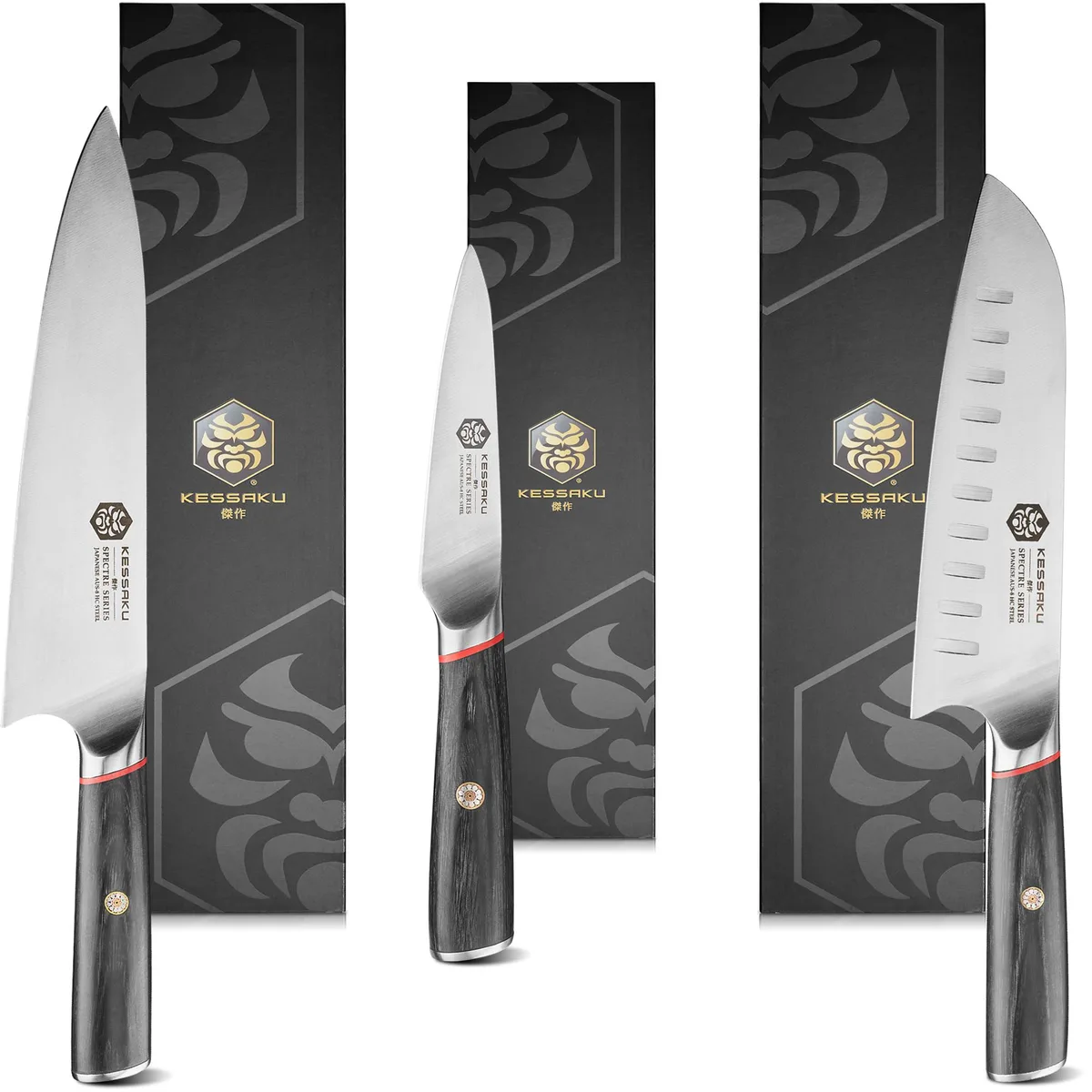 Kessaku Kessaku Spectre Series 3-Piece Cutlery Set AUS-8 14° 56 HRC — product photo