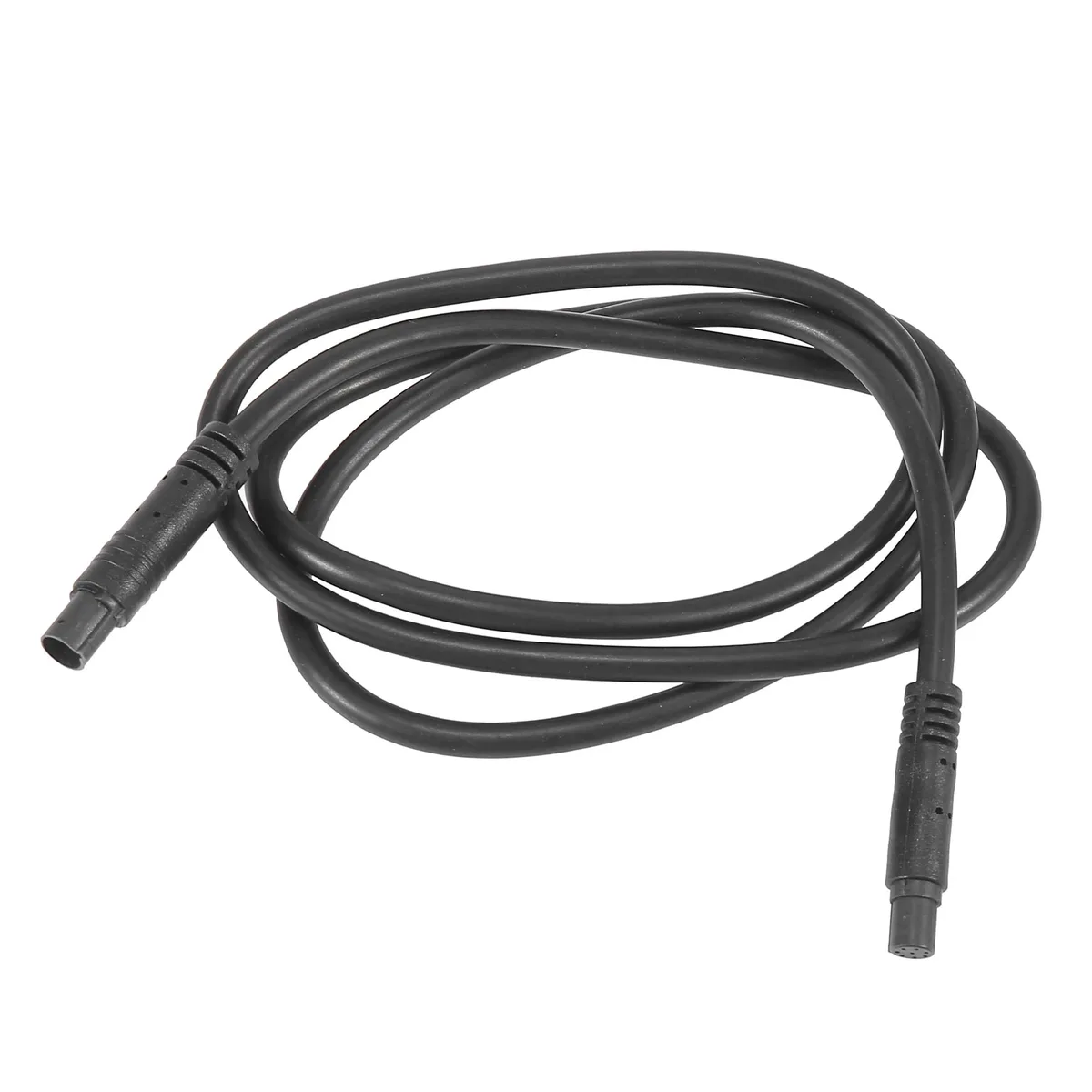 Black 8-pin camera extension cable 1m PVC male female connectors .28 .24 inches diameter .9 cm thick 100 cm long 39.37 inches