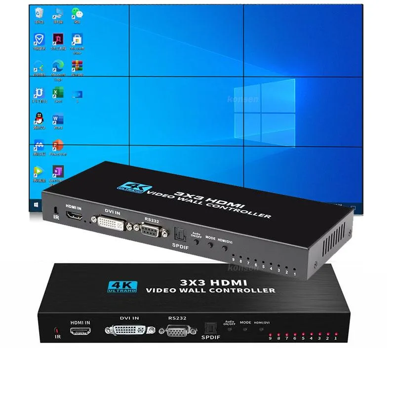 ESTONE ESTONE OZJP2 3x3 Video Wall Controller 9 HDMI Out 1080P@60Hz — product photo