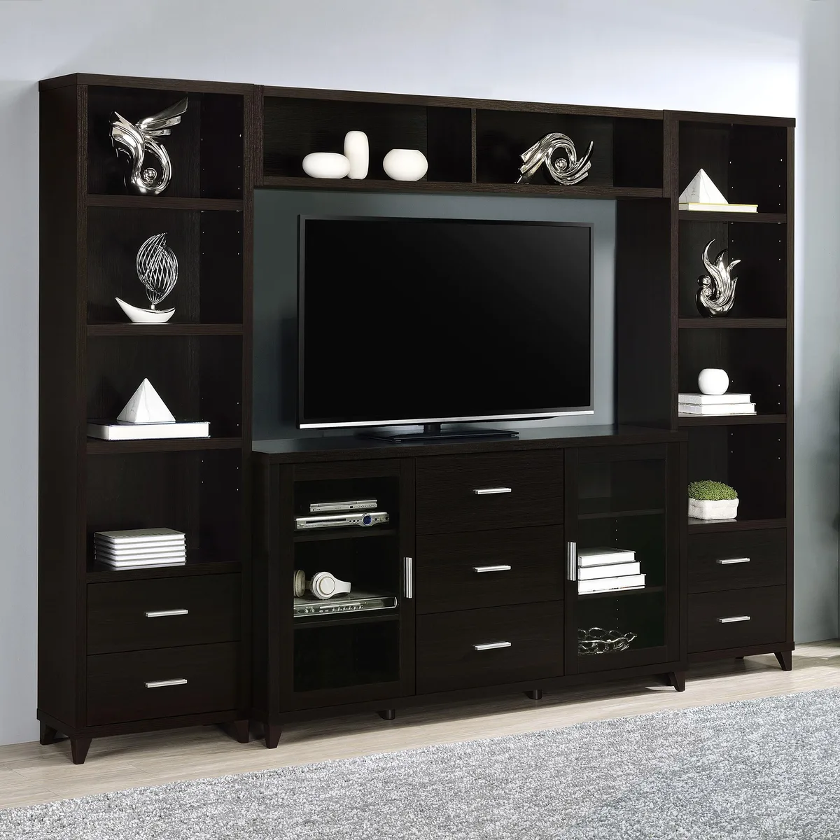 tuphen tuphen Barnaby Cappuccino 4-piece Rectangular Entertainment Center — product photo