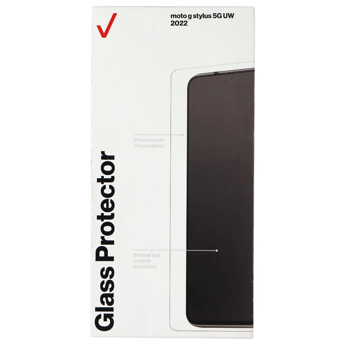 Verizon Verizon Tempered Glass Screen Protector for Moto G Stylus 5G UW (2022) Clear — product photo