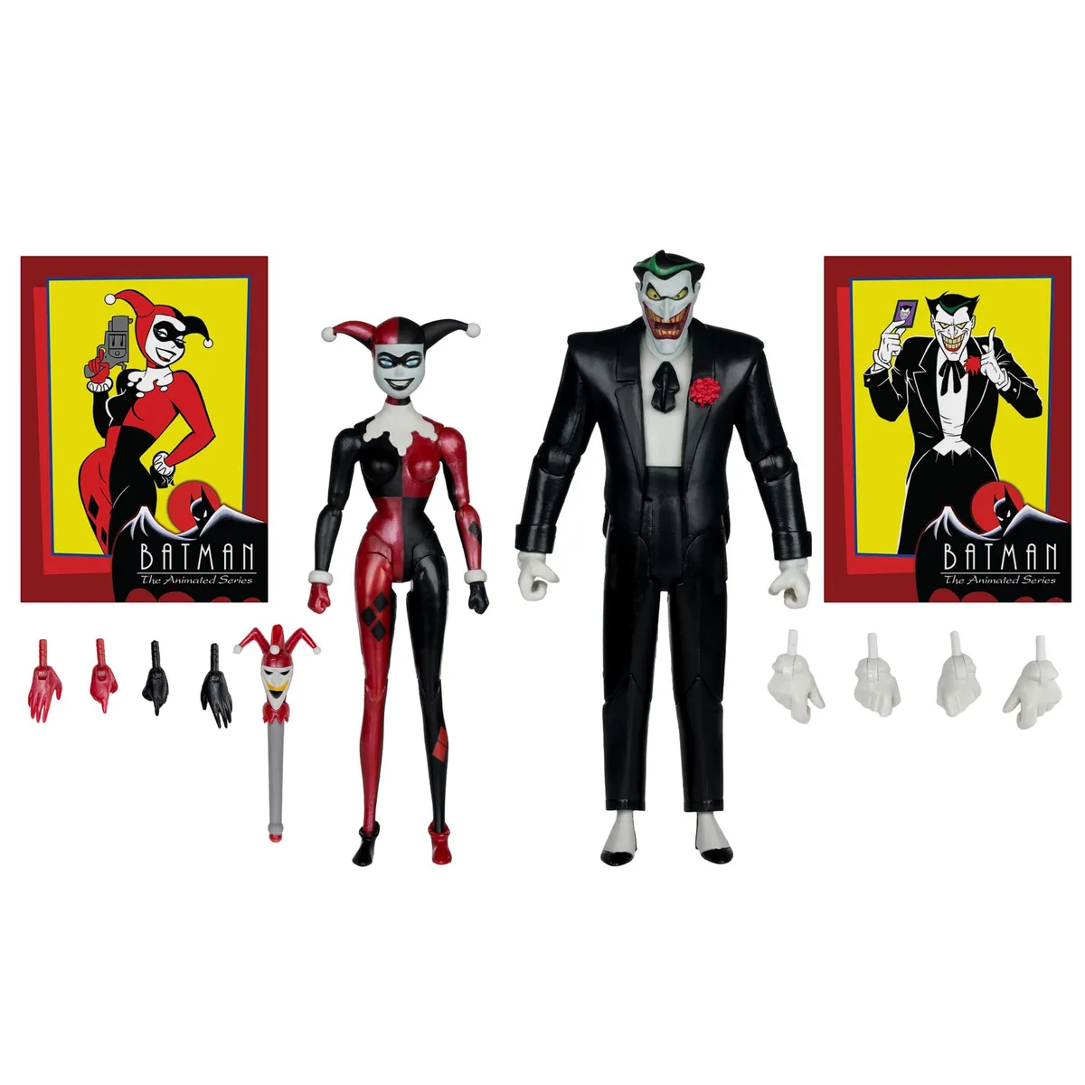 McFarlane Toys McFarlane Toys Batman Animated Series Harley Quinn Joker Mad Love 2 Pack 6in Action Figures Gold Label — product photo