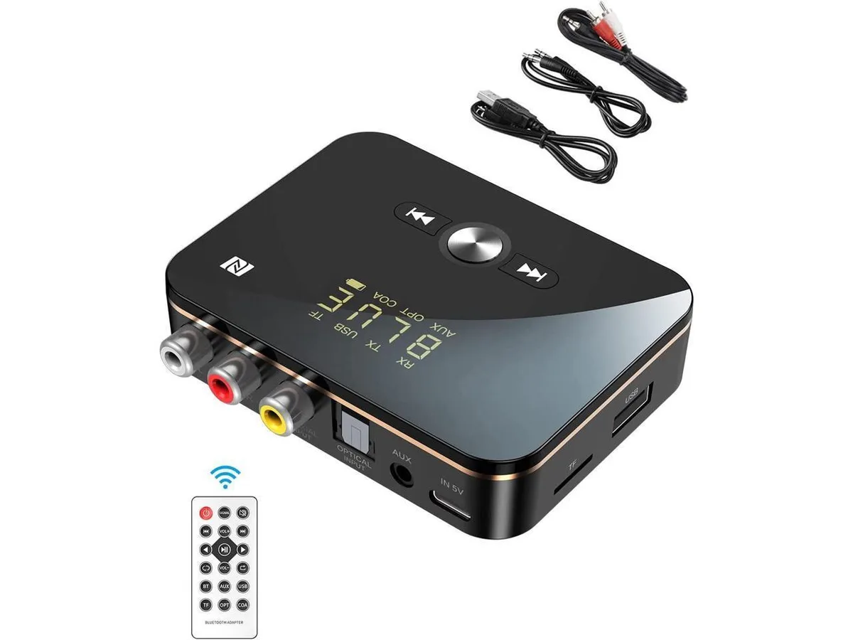 KEHIPI KEHIPI Bluetooth 5.0 Transmitter Receiver Wi-Fi adapter 30 feet range — product photo