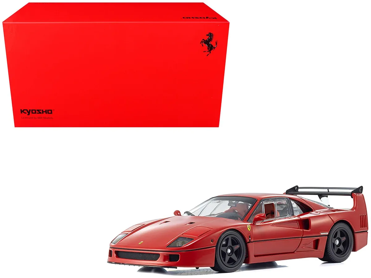 KYOSHO KYOSHO Ferrari F40 Light Weight LM Wing Red 1/18 Diecast Model Car — product photo