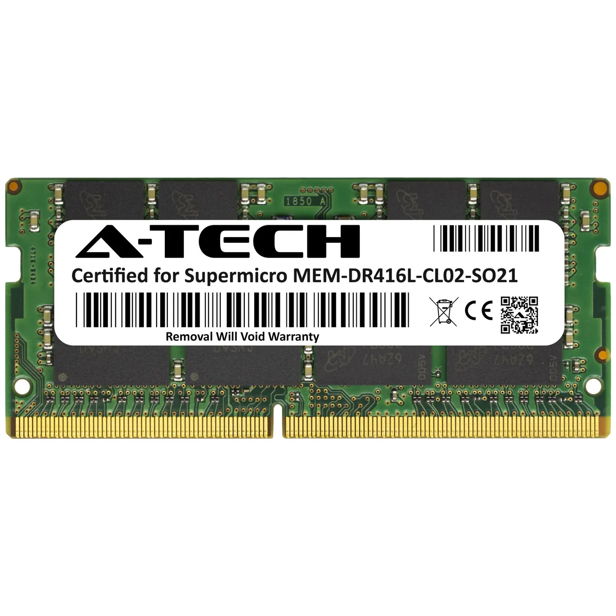 A-Tech A-Tech Supermicro Certified MEM-DR416L-CL02-SO21 16GB DDR4 2133MHz CL15 260-Pin SODIMM laptop RAM — product photo