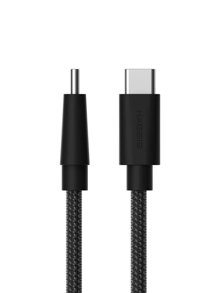 Fervit Fervit Wedge Joint USB-C Cable 240W 480Mbps Black 1.6FT — product photo