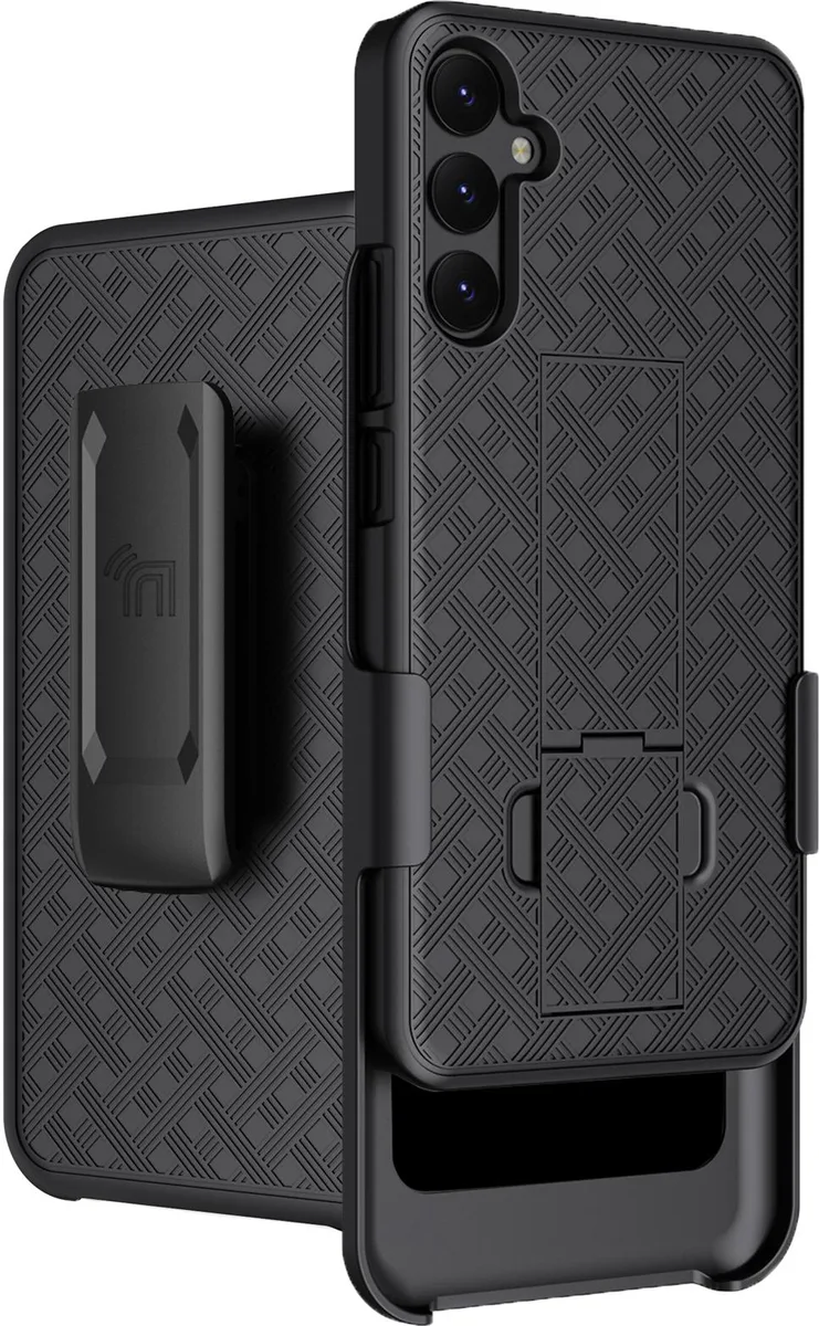 Nakedcellphone Nakedcellphone Kickstand Case + Holster Combo for Samsung Galaxy A34 5G - Black — product photo