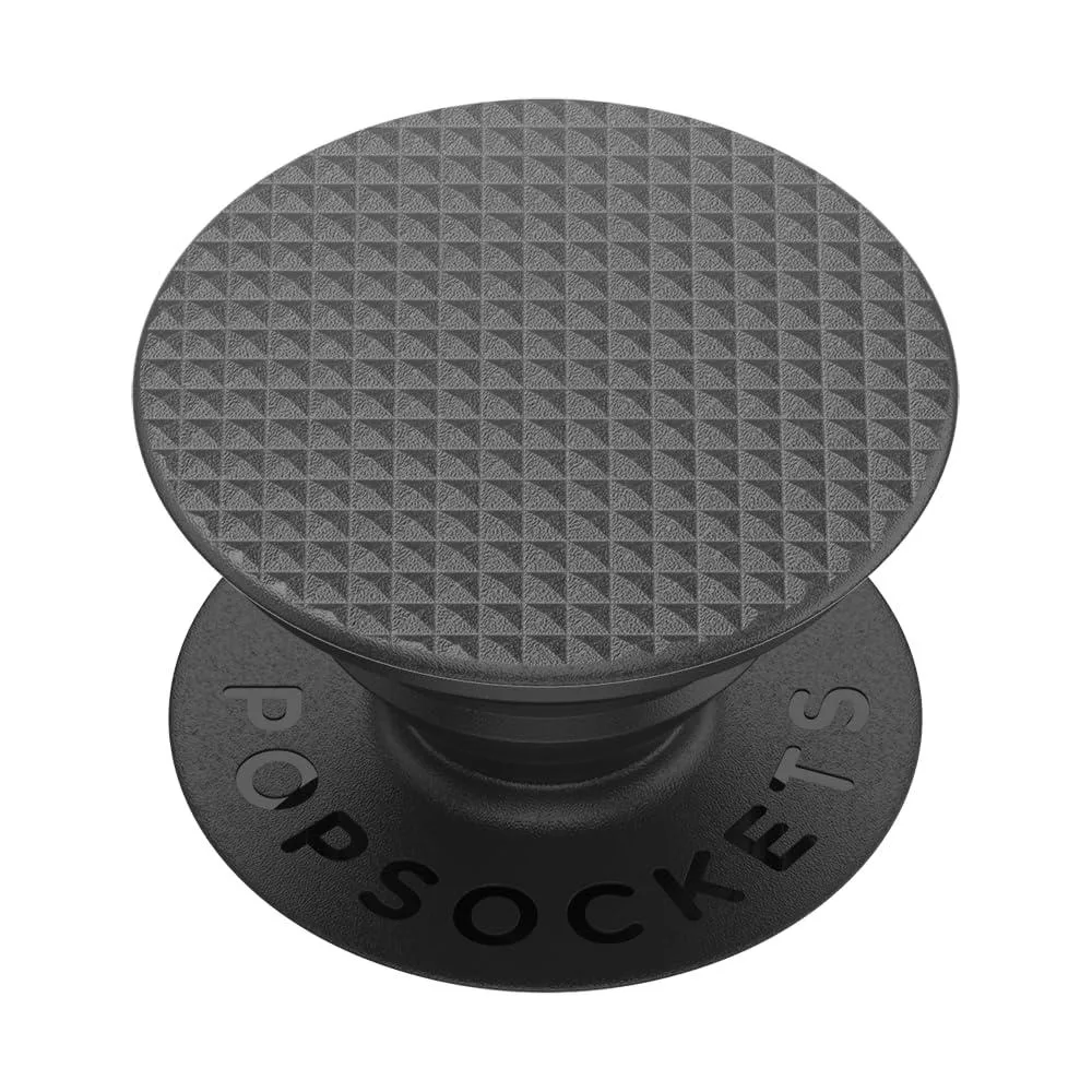 Popsockets 802457 Adhesive Phone Grip Black Knurled Texture — product photo