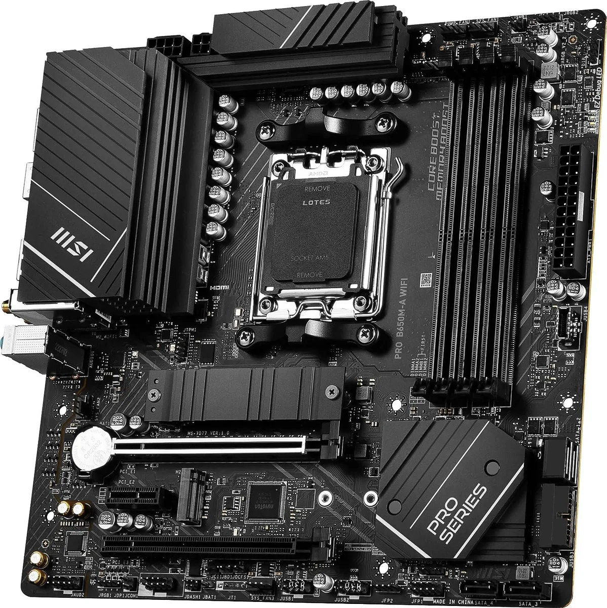 MSI MSI PRO B650M-P AM5 B650 MicroATX AMD motherboard — product photo
