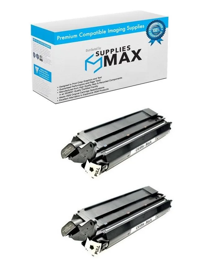 SuppliesMax SuppliesMax Compatible Black Toner Cartridge 2 Pack 17000 Pages EP-82BK — product photo