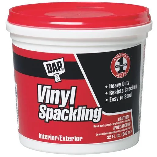 D.A.P. D.A.P. 12132 Vinyl Spackling Paste 1 qt Tub White — product photo