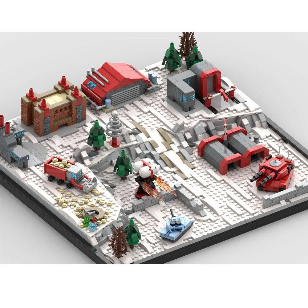 ZITIANYOUBUILD ZITIANYOUBUILD MOC-142272 Soviet Base Diorama 1646 Parts Educational Building Set — product photo