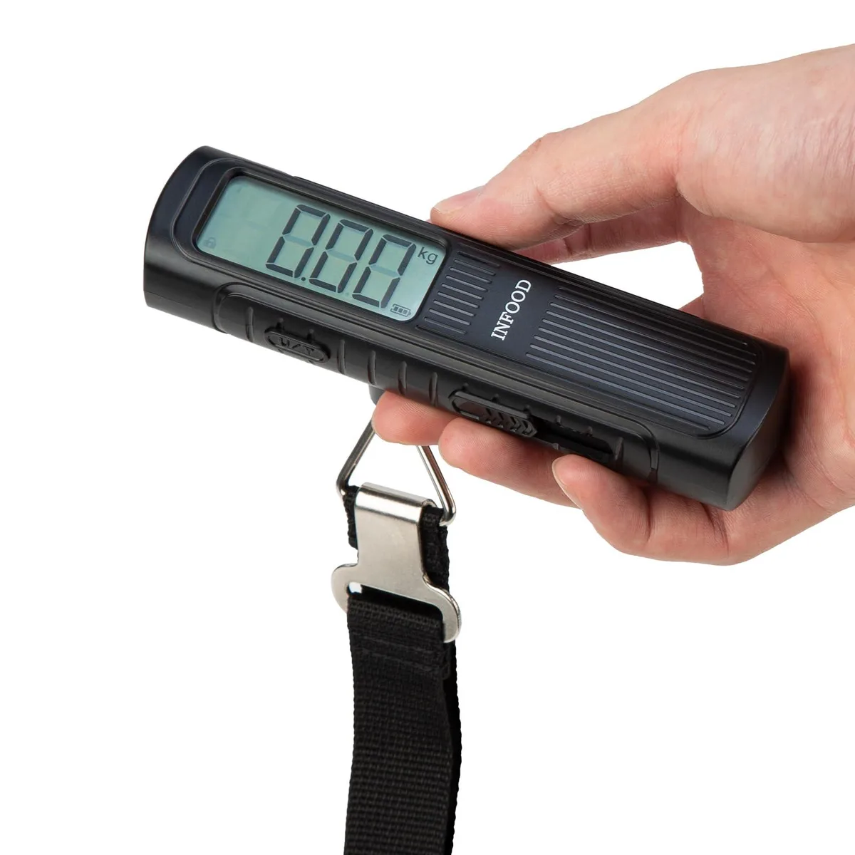  Business Source Battery-Free Digital Luggage Scale 110lb/50kg Green — product photo