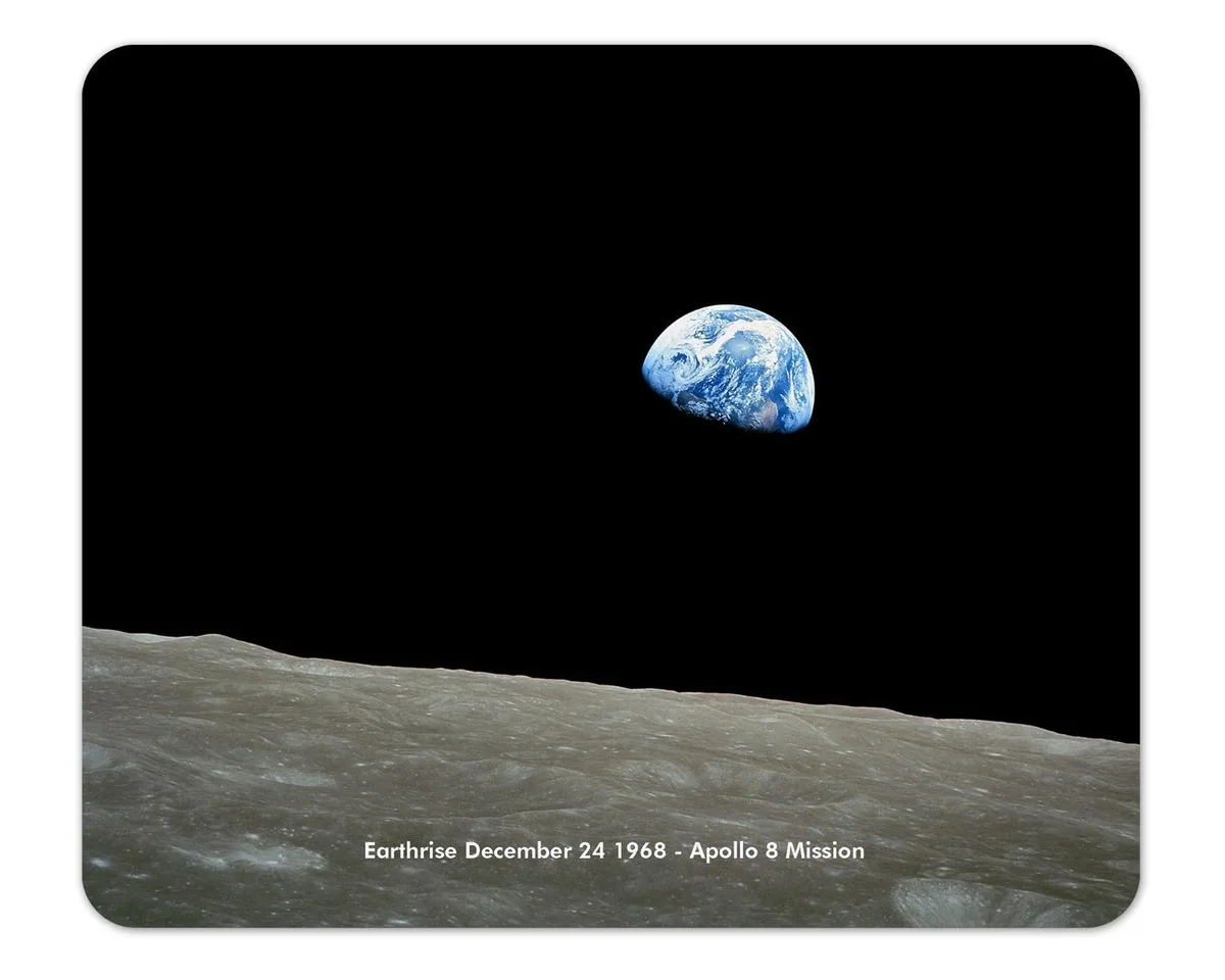 Future of Flight Future of Flight NASA Apollo 8 Earthrise Mouse Pad 7.75 x 9.25 in — product photo