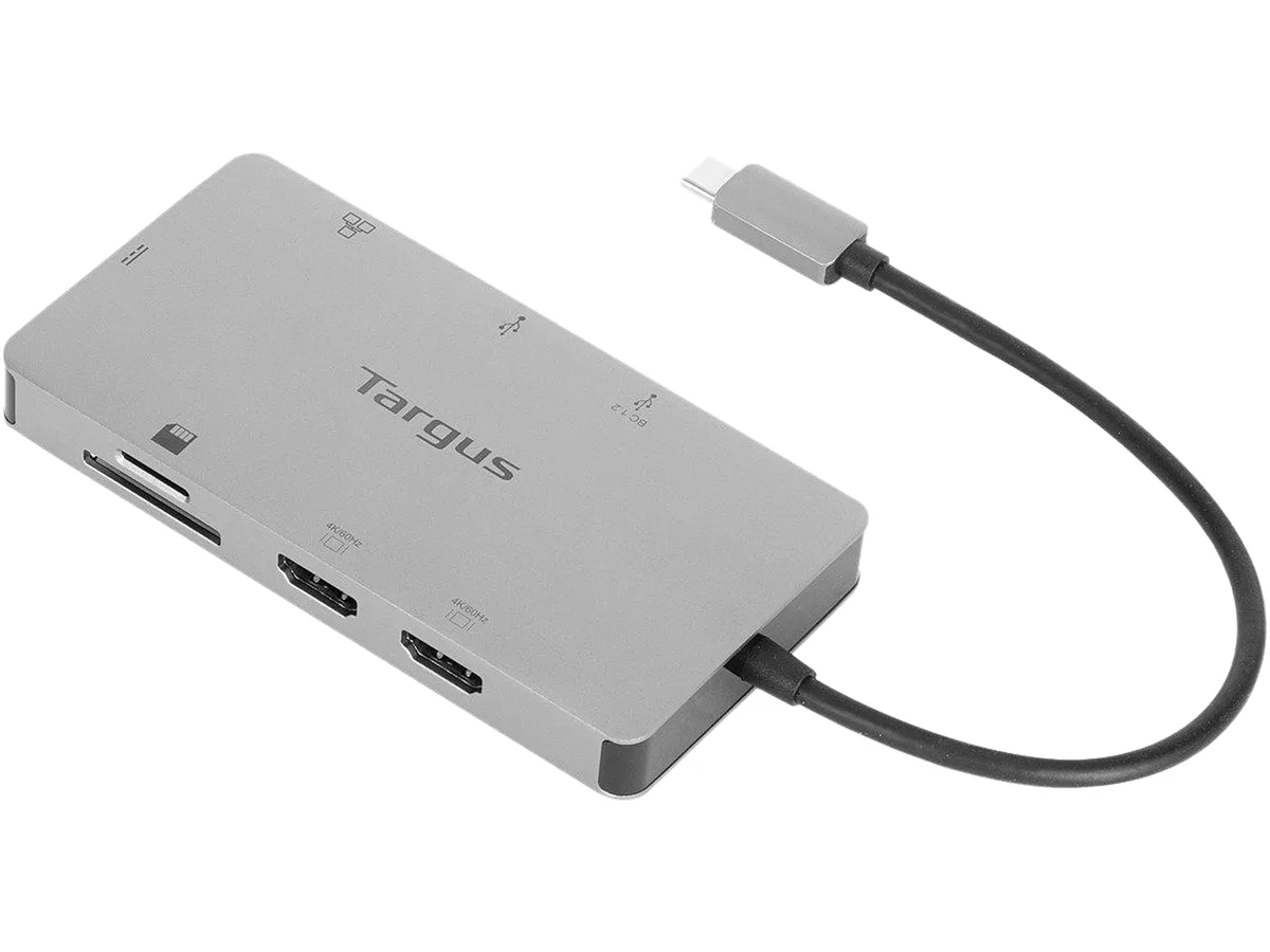 Targus Targus DOCK423TT USB-C Dual HDMI 4K Docking Station 100W PD Silver — product photo