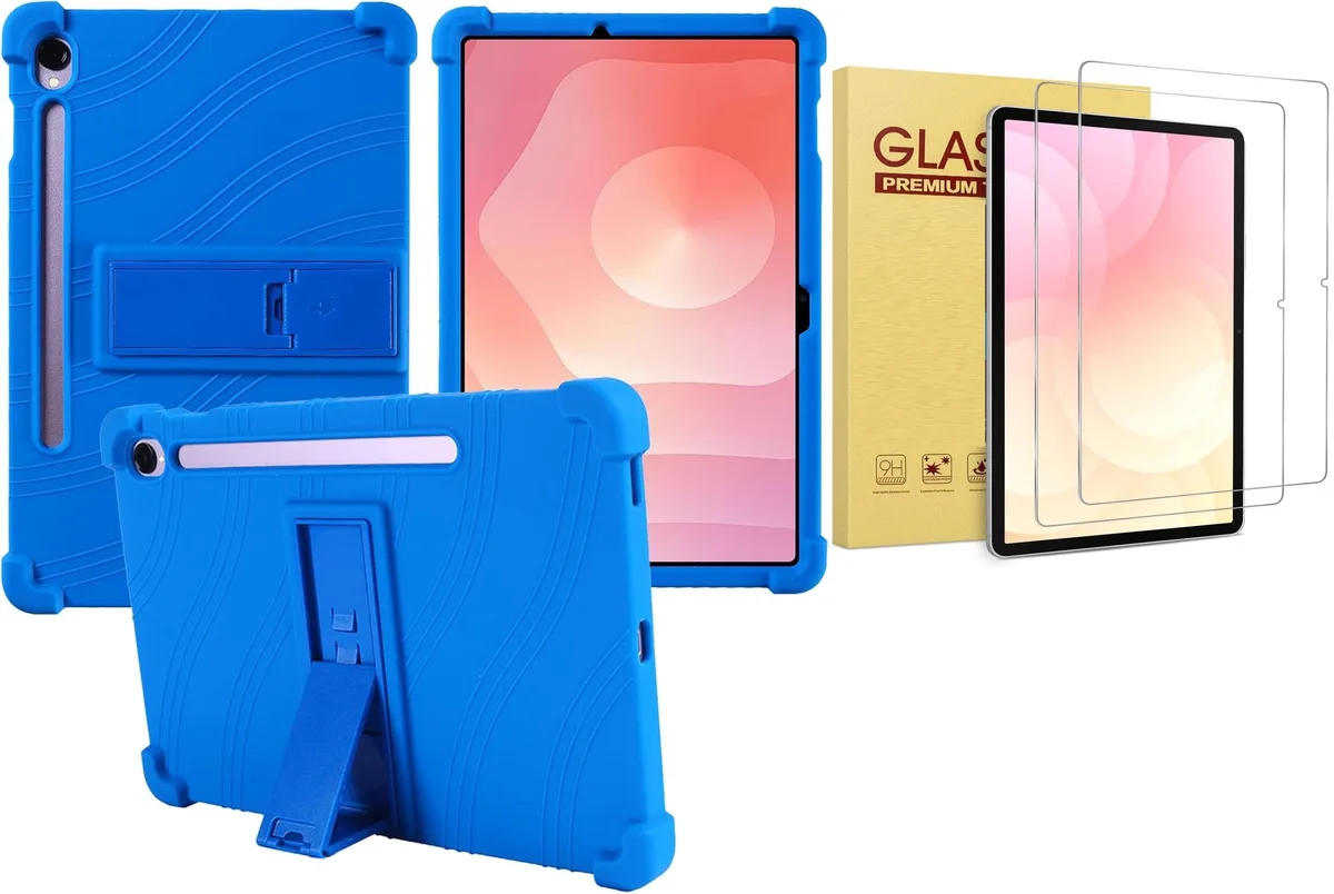 anicestore anicestore SM-X400 Silicone Case with Tempered Glass Purple 10.9 2025 — product photo