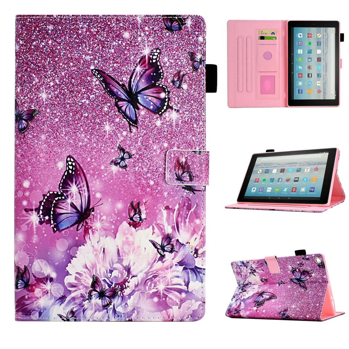 BoYata BoYata 2 in 1 Accessory Fire HD 10 9th/7th/5th Gen Butterflies — product photo