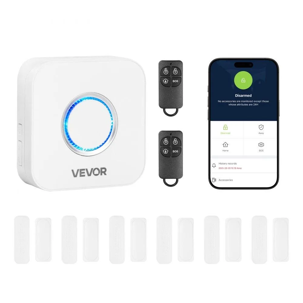 VEVOR VEVOR Door Chime Kit 6 Sensors 1 Receiver 656 ft Range — product photo