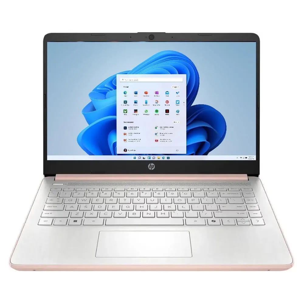 HP HP 14-dq6015dx laptop, Intel Core N150, 4GB DDR4, 128GB eMMC, Windows 11 Pro — product photo