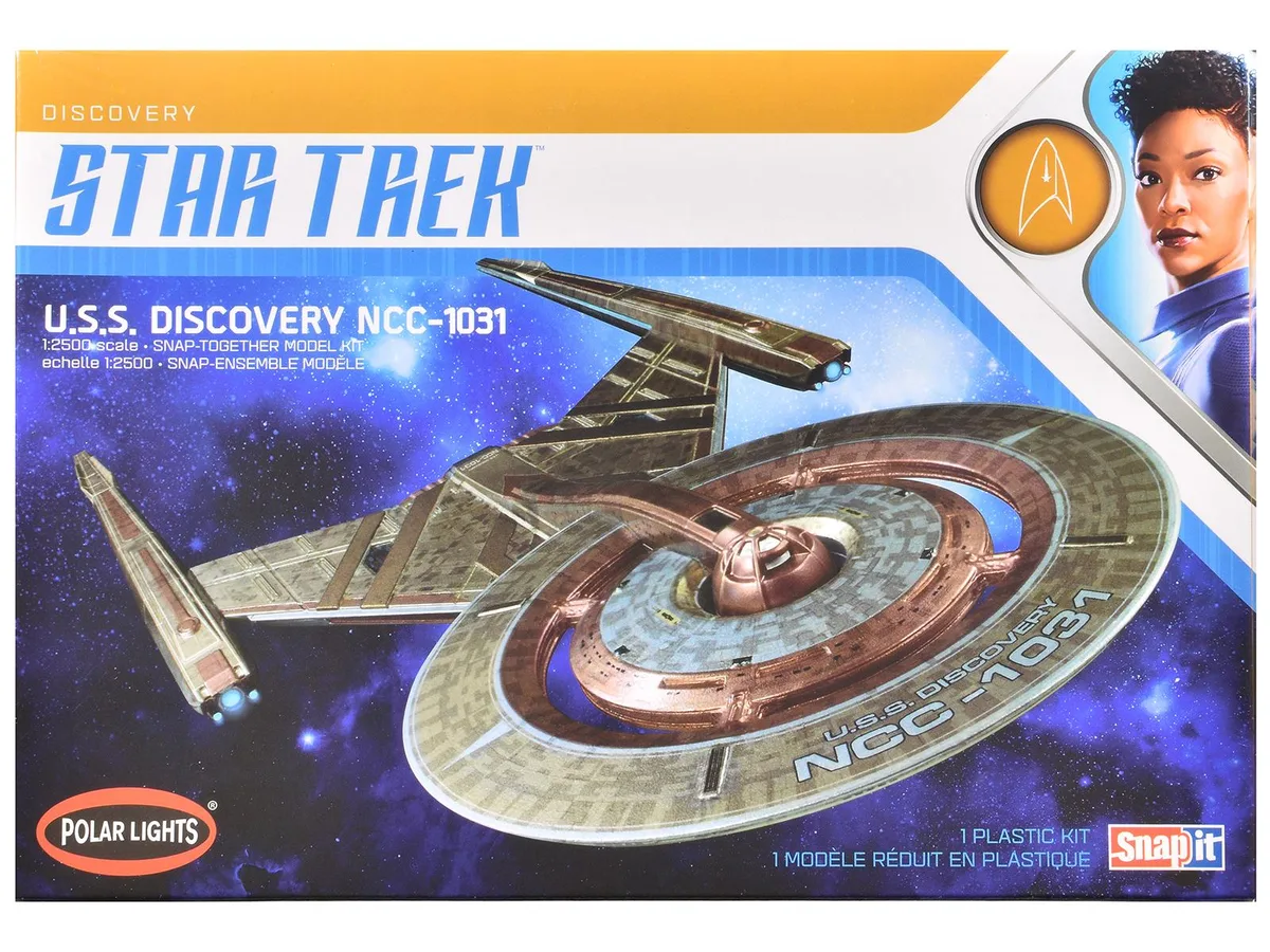 Polar Lights Polar Lights POL961M U.S.S. Discovery NCC-1031 1/2500 Scale Snap Model Kit hobby collectible — product photo
