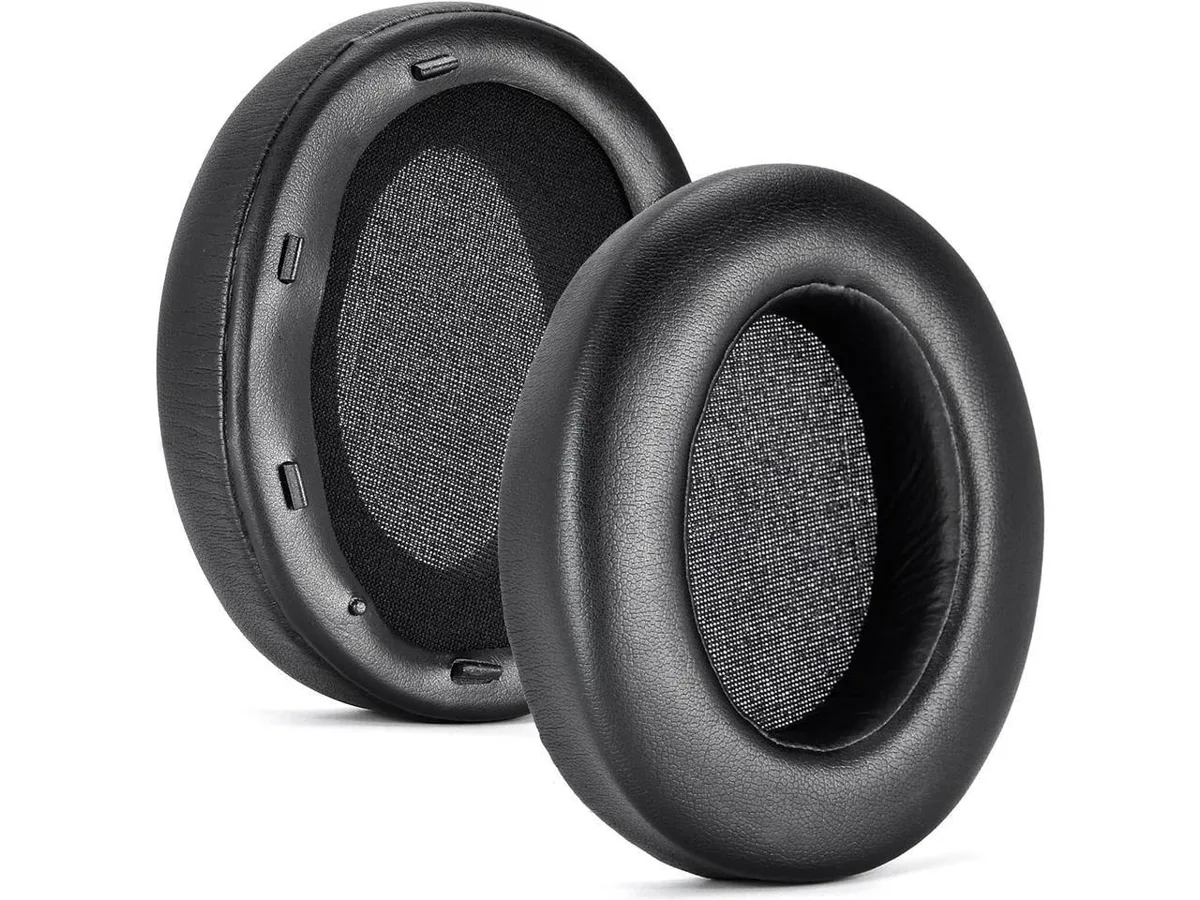 Black replacement ear pads for Sony WH-XB910N headphones