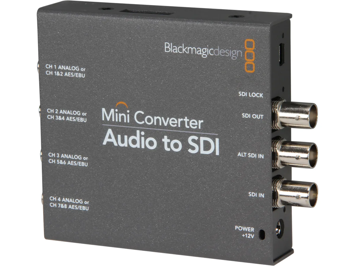 Blackmagic Design Pty. Ltd. Blackmagic Design Pty. Ltd. Mini Converter Audio to SDI CONVMCAUDS media converter — product photo
