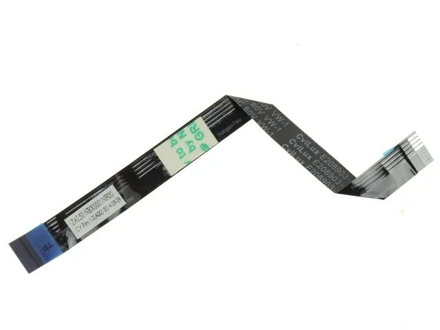 Flat orange ribbon cable with connectors at each end