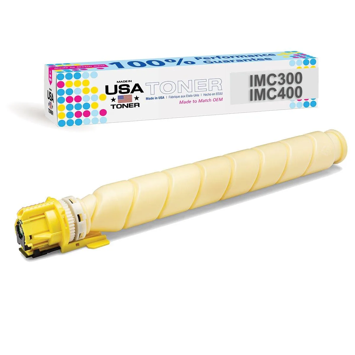 MADE IN USA TONER MADE IN USA TONER Yellow Toner Cartridge for Ricoh IMC300 IMC400 8000 Pages — product photo