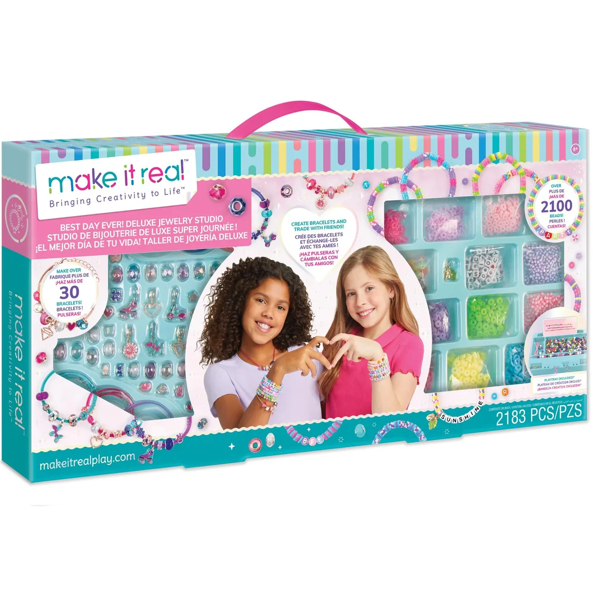 Make It Real Make It Real 1803 Educational Jewelry Studio 2183pcs 30+ Bracelets — product photo