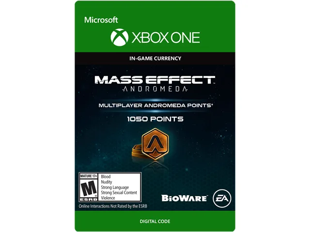 Electronic Arts Electronic Arts 7F6-00096 Mass Effect Andromeda Points Pack 2 1050 PTS downloadable game — product photo