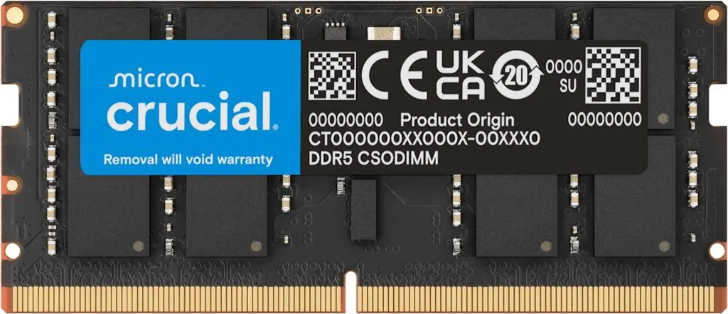 Crucial Crucial CT16G64C52CS5 16GB DDR5-6400 CSODIMM laptop RAM — product photo