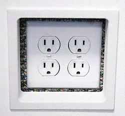 FastCap LLC FastCap ETR-DOUBLE WH Electric Trim Ring 2-Gang White — product photo