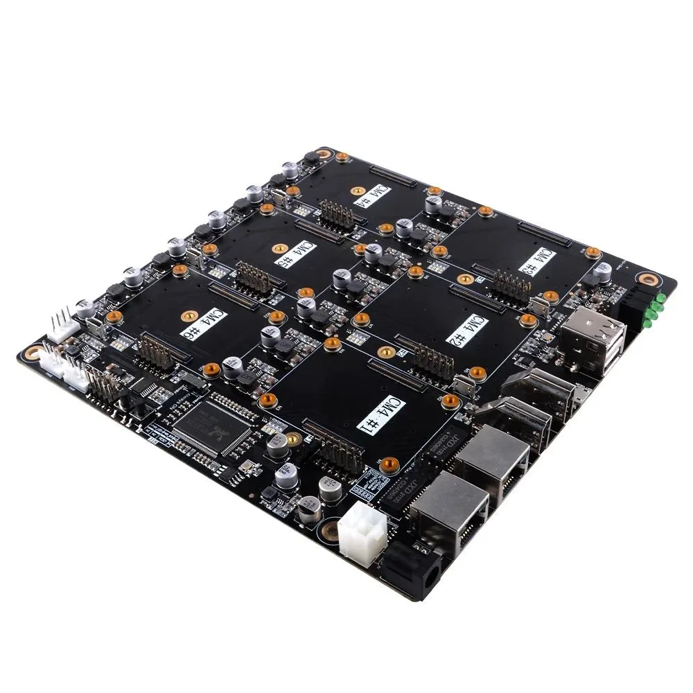 52Pi DeskPi Super6C Cluster Mini-ITX Board 6 CM4 89.87W PSU — product photo