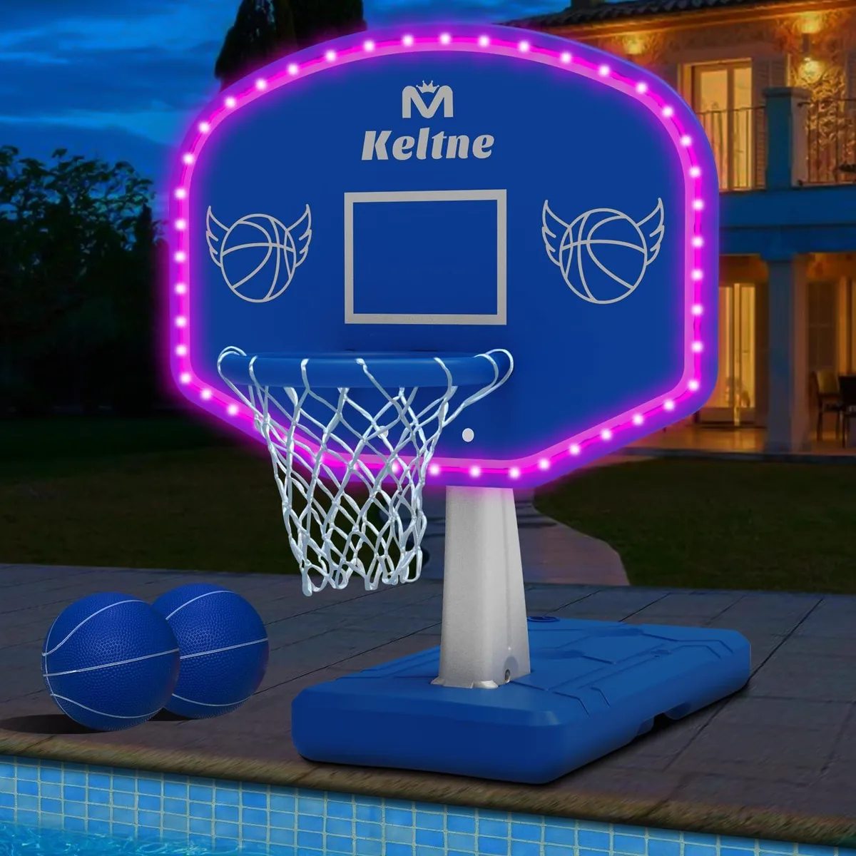  Lxheir SPBF-25-lights Pool Basketball Hoop with 50 LED Lights — product photo