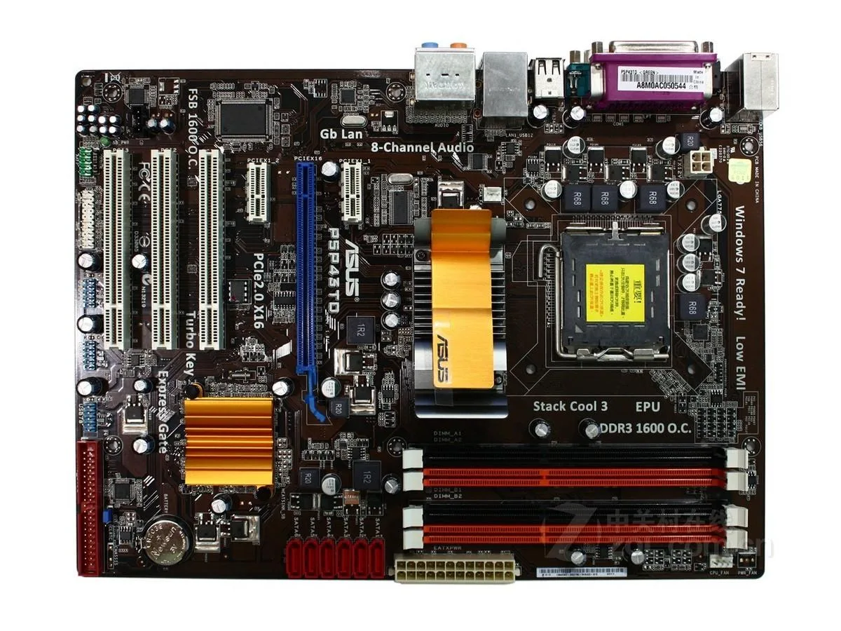 ASUS ASUS P5P43TD LGA 775 Intel P43 DDR3 16GB ATX Intel motherboard — product photo