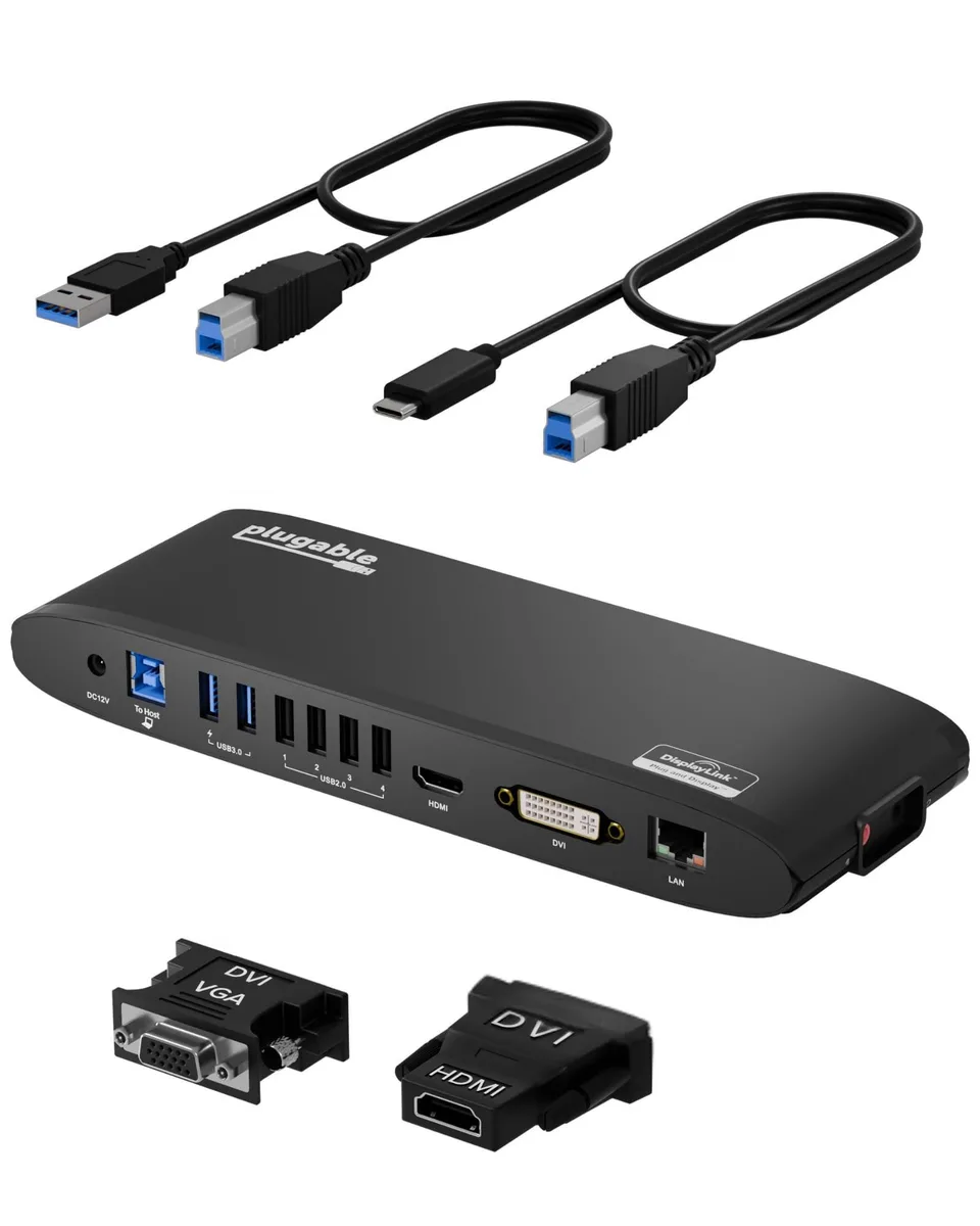 Plugable Technologies UD-3900H docking station — product photo